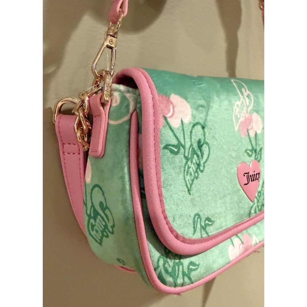 Juicy Couture Cherry Green Shoulder Bag NWT - Picture 4 of 7